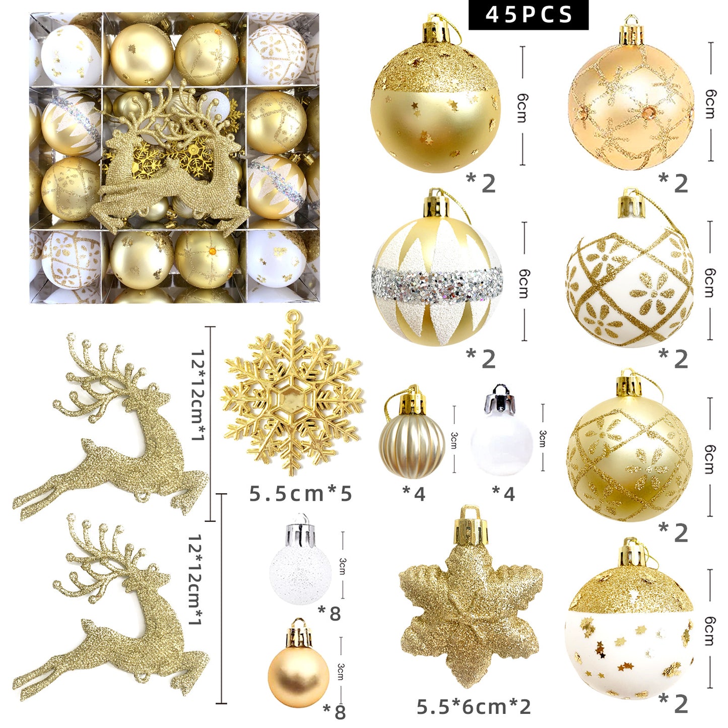 Spherical Christmas decorations Christmas tree