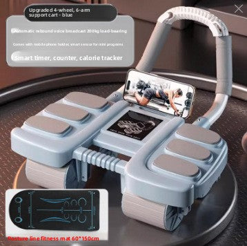 Smart four-wheel ab wheel