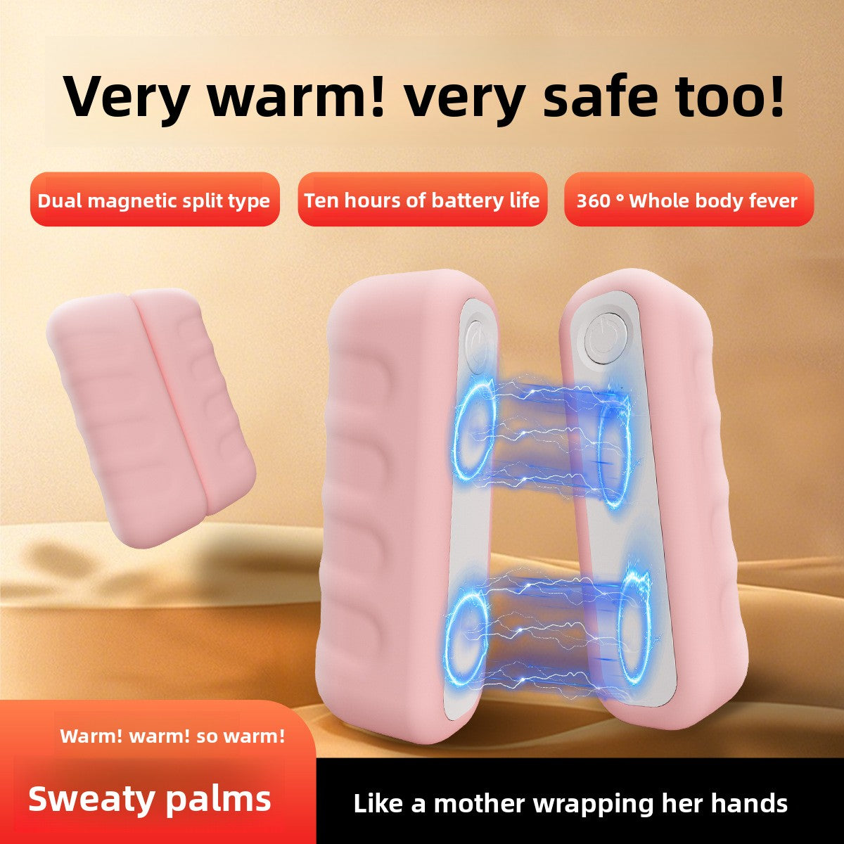 Magnetic Hand Warmer with Power Bank