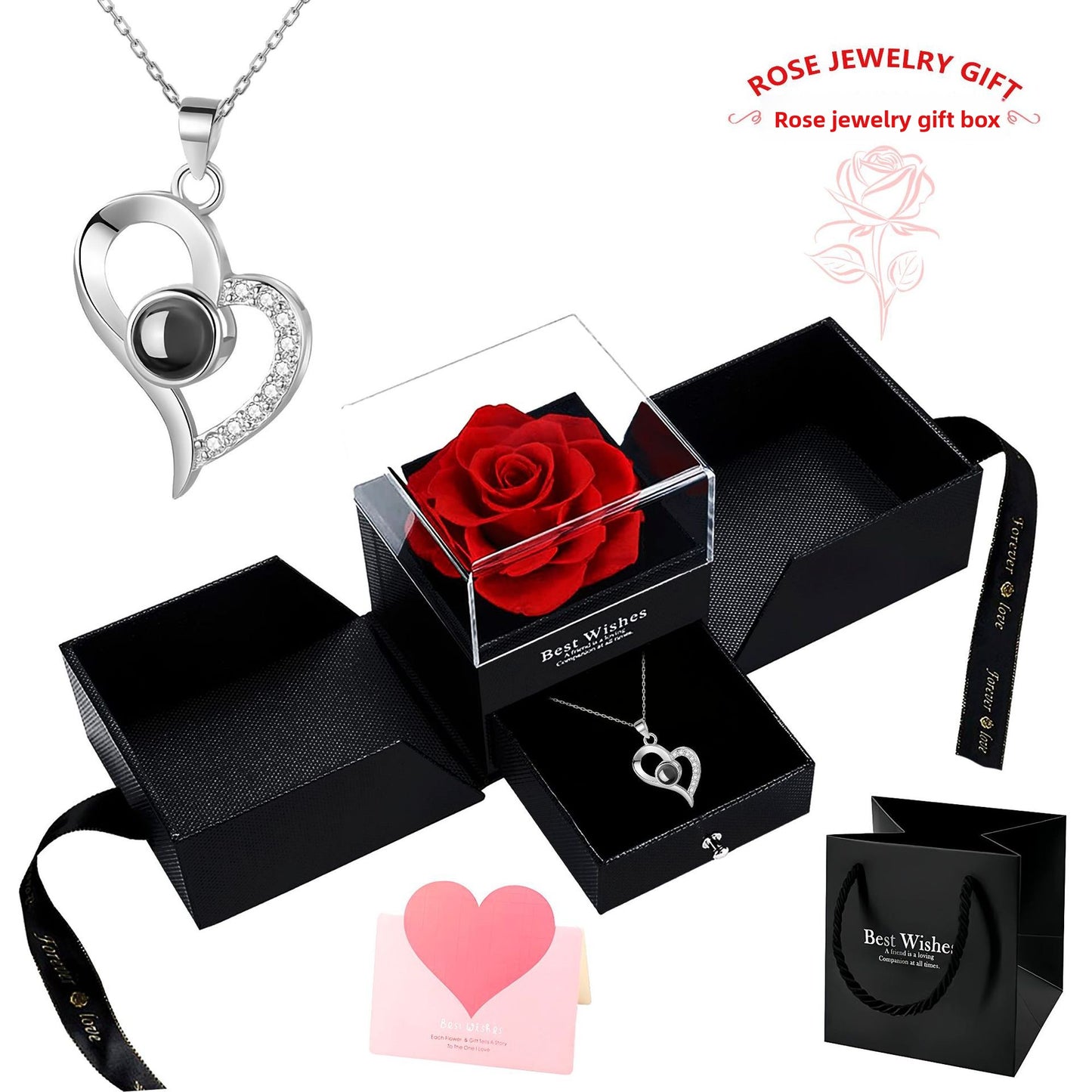 Multilingual "I Love You" Necklace