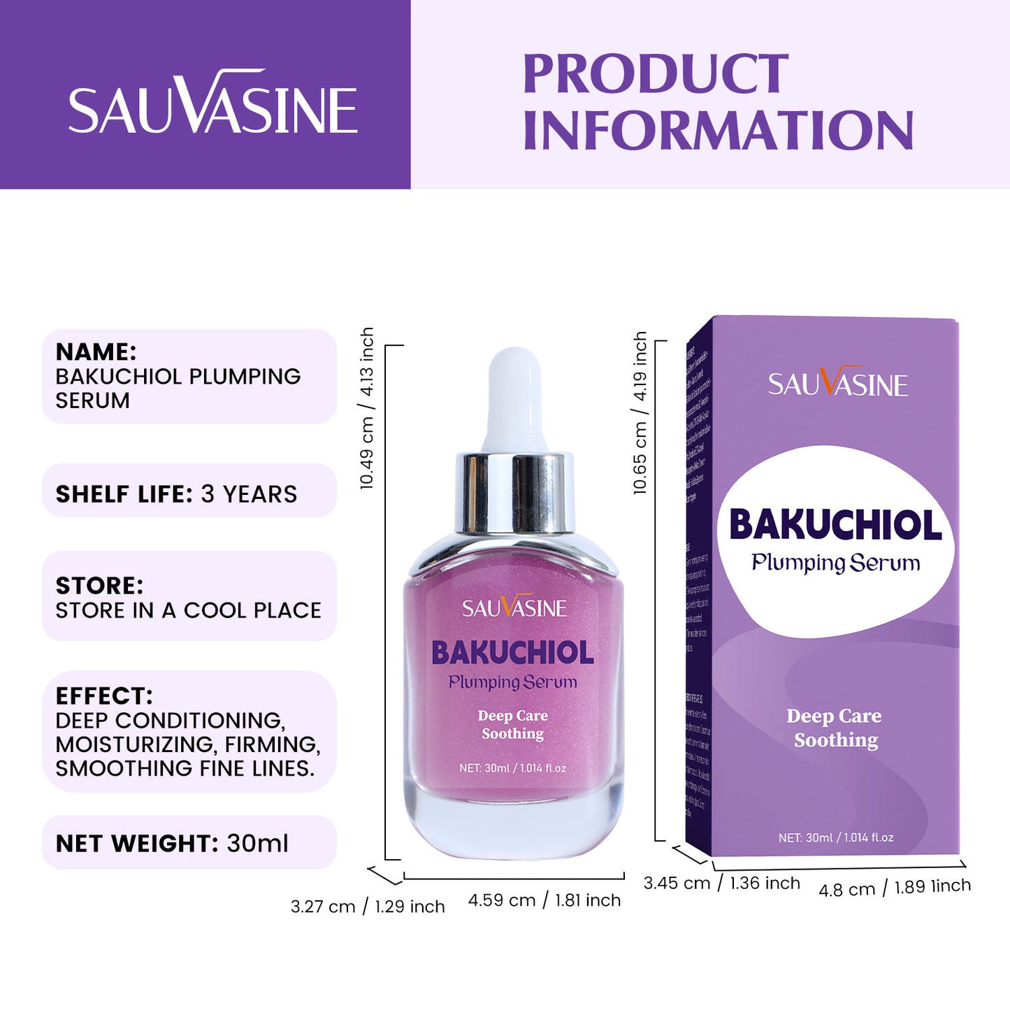 Natural facial care repair serum