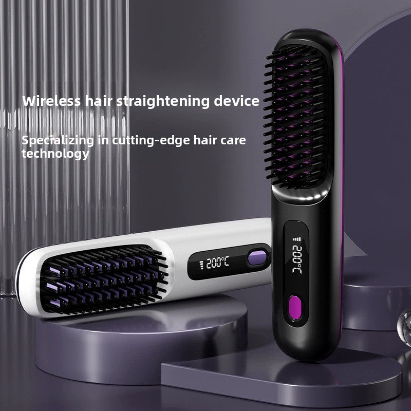 USB rechargeable negative ion hair straightener