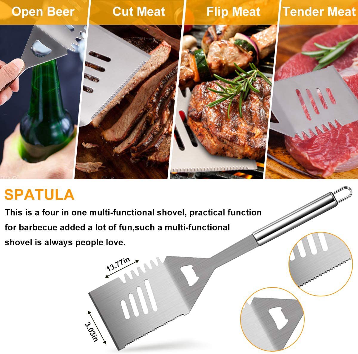 Professional Barbecue Grill Tool Set