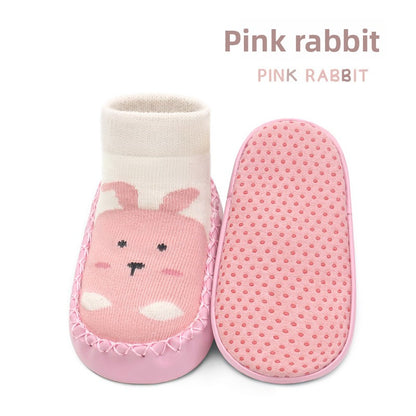 Baby Non-Slip Leather Bottom Ankle Socks