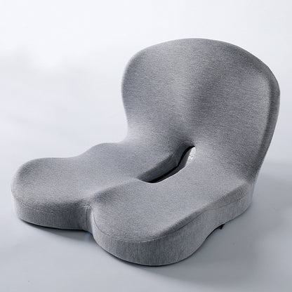 Memory foam one-piece seat cushion backrest