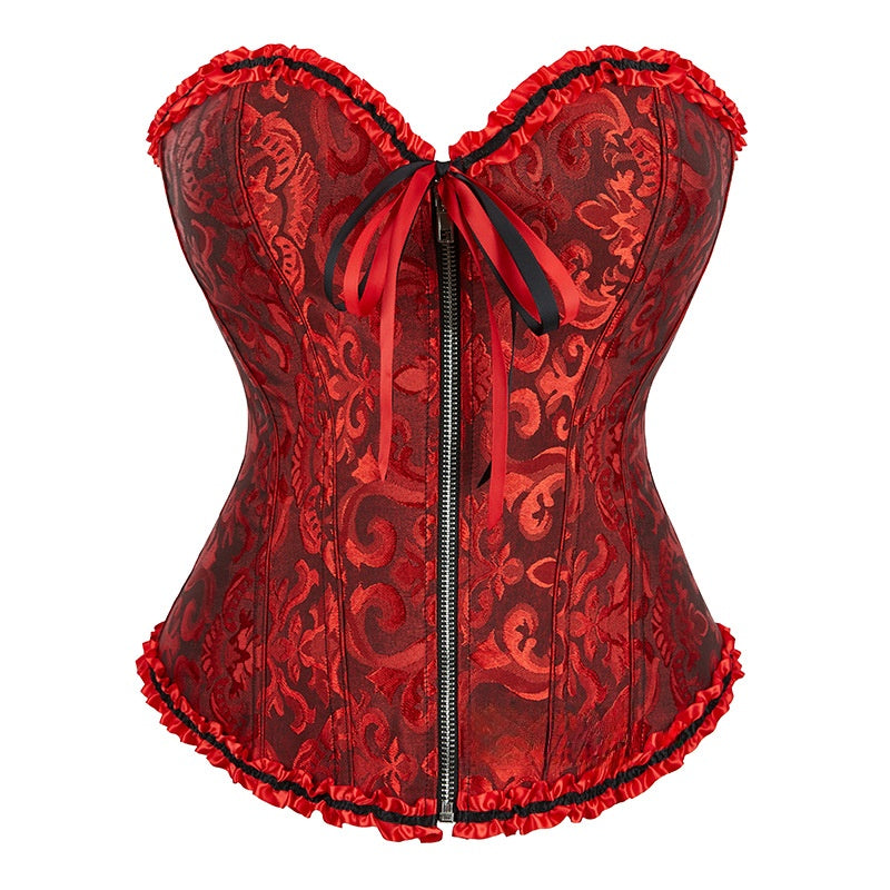 Zipper shaping garment