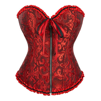 Zipper shaping garment