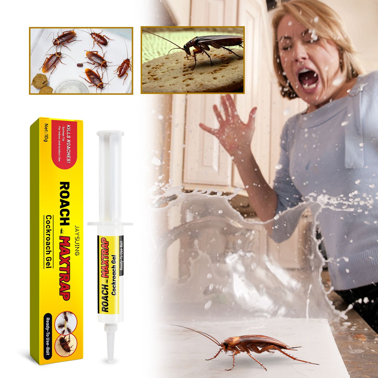 Cockroach Elimination Gel Bait Syringe