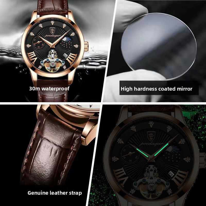 Men's Calendar Luminous Quartz Watch
