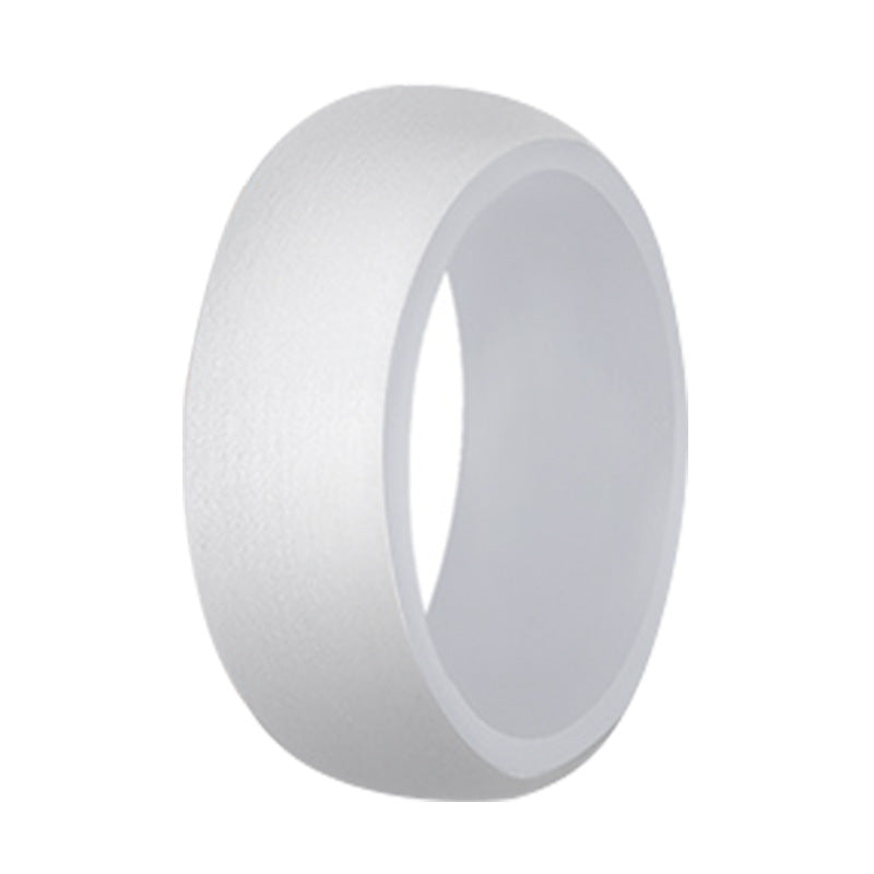 Wide Flat Silicone Sports Ring