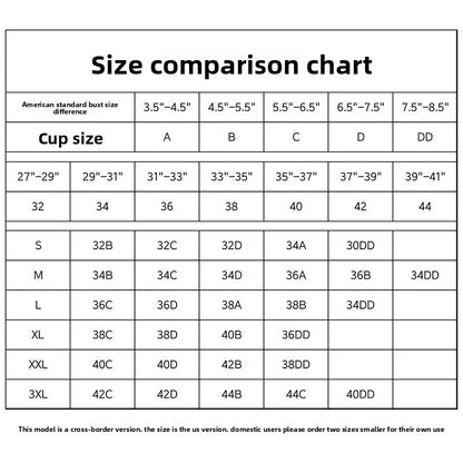 Silent and without steel rings bra