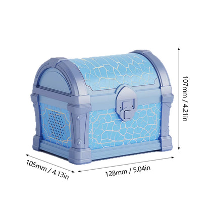 Treasure Chest Projector Night Light Bluetooth Speaker Galaxy Aurora Projection Lamp Ambient Northern Light for Room Decoration