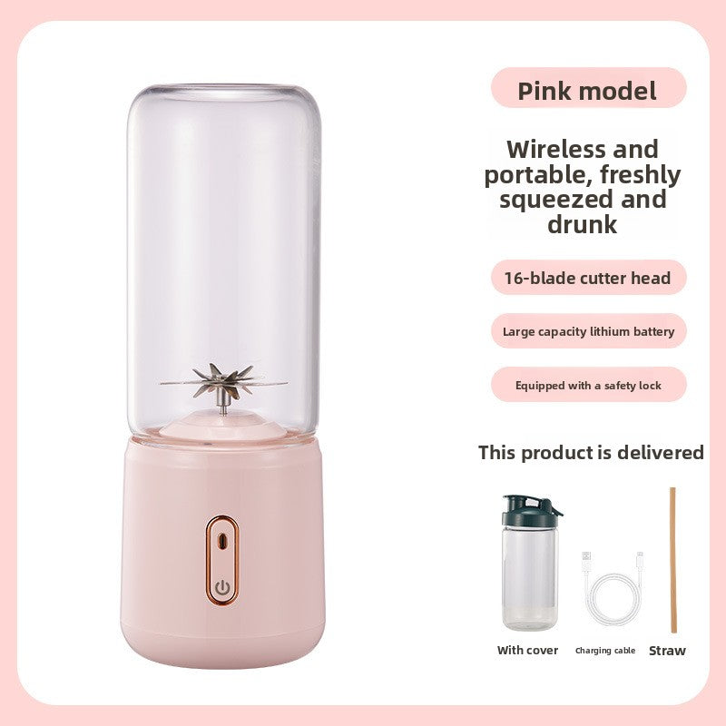 Portable Rechargeable Blender with Glass Cup