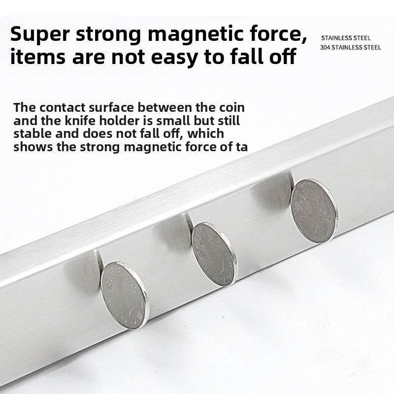 Stainless Steel Magnetic Knife Holder Wall Mount Storage Rack