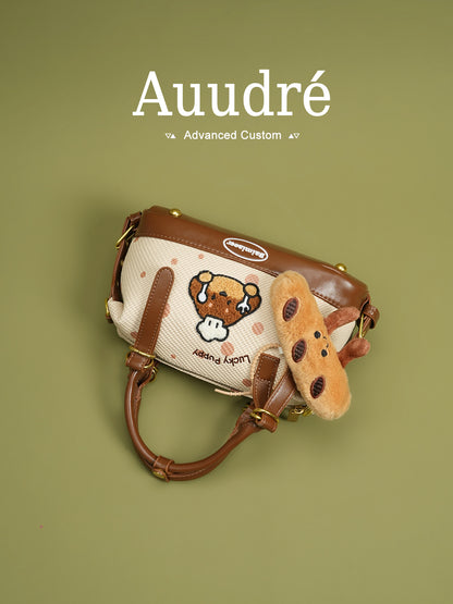 Retro Color-Block Pillow Handbag