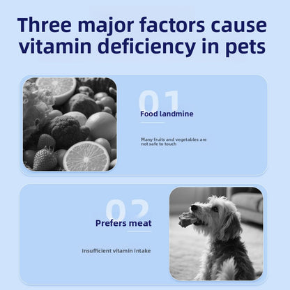 Cat Dog Hair Health Lecithin Vitamin Chewable Tablets