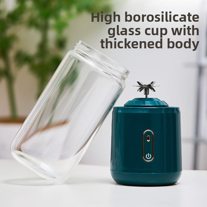 Portable Rechargeable Blender with Glass Cup
