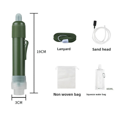 Portable ultrafiltration water purifier