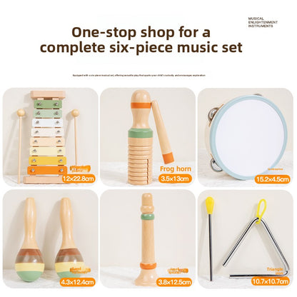 Montessori Wooden Musical Instrument Set for Kids