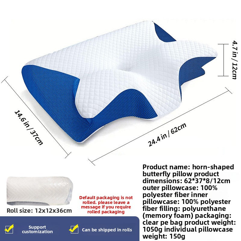 Ergonomic Butterfly Memory Foam Neck Pillow
