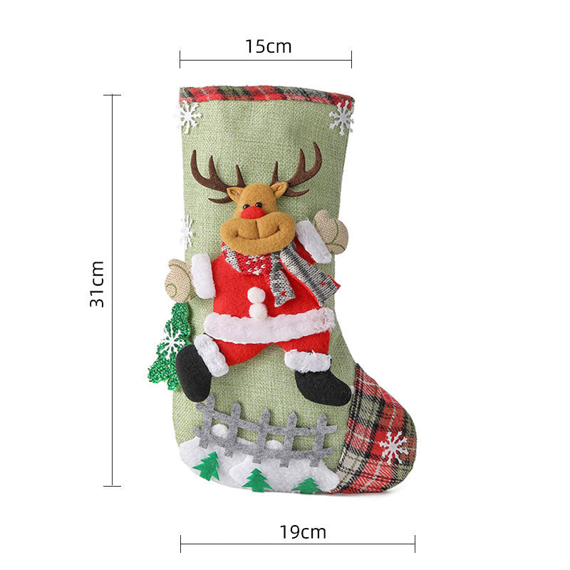 Christmas Gift Sock Hanging Bag