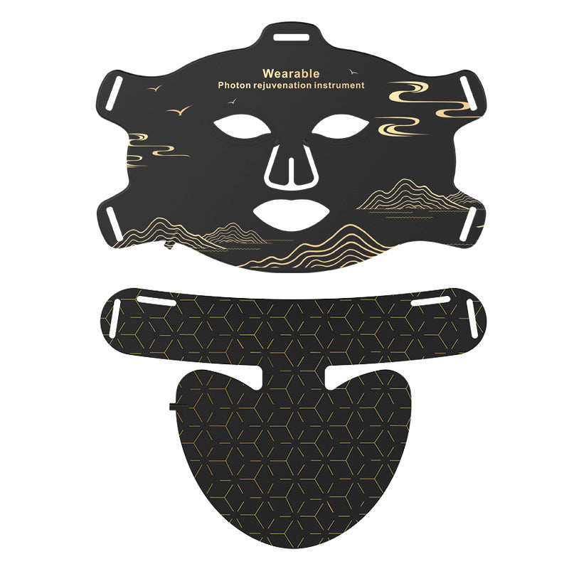 Beauty mask with neck