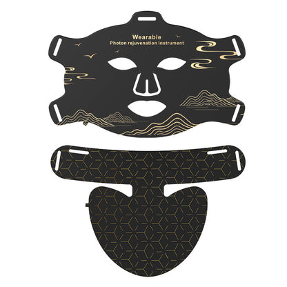 Beauty mask with neck