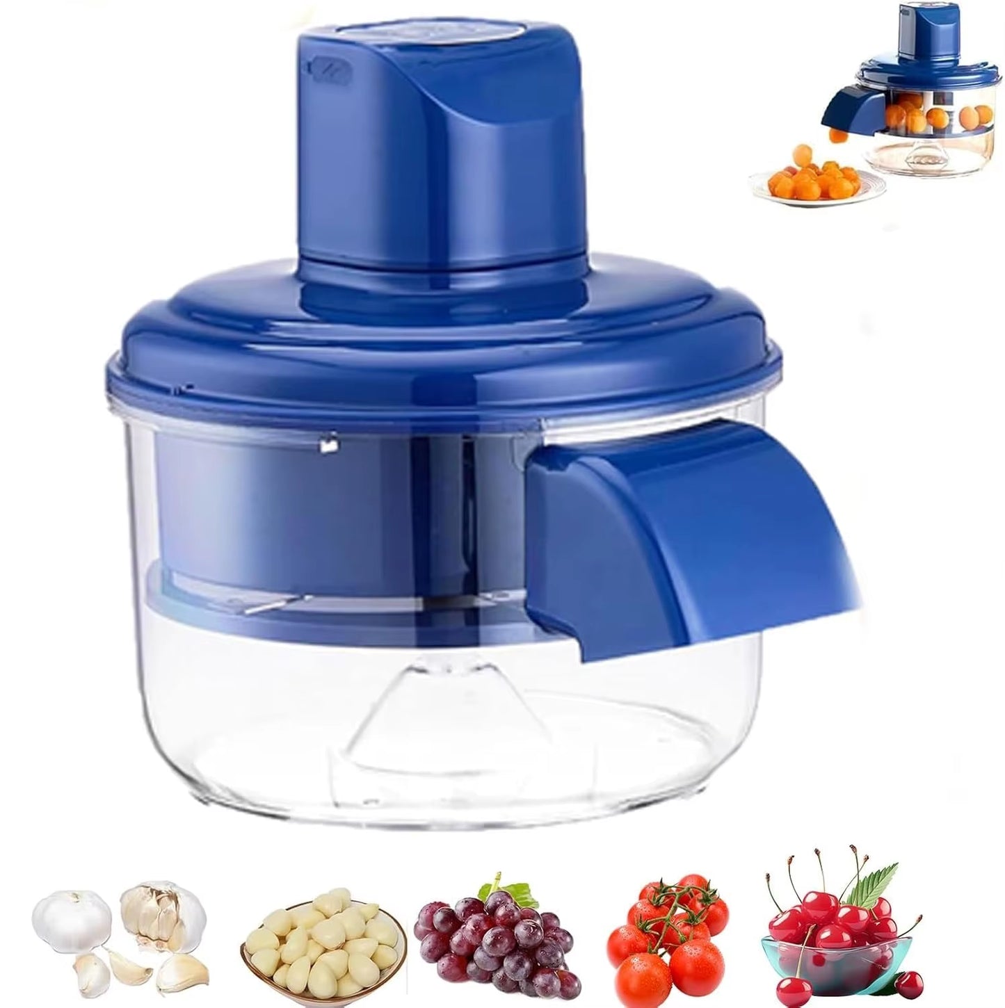 Automatic Electric Grape Peeler Machine - Hands-Free Skin Remover for Berries Fruits, Fruit Prep Tool, Effortless Peeling