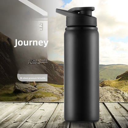 Stainless steel sports water bottle