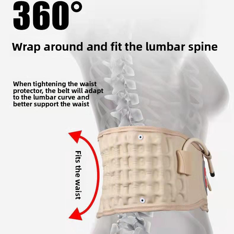 Adjustable Inflatable Lumbar Support Belt