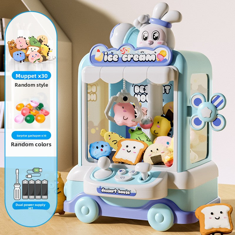 The cute bunny's doll grab machine - playing pretend games