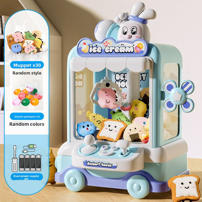 The cute bunny's doll grab machine - playing pretend games