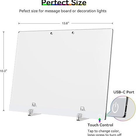 Erasable DIY children's light-up drawing board night light