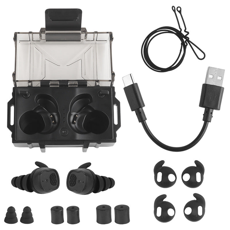 WOSPORT Tactical Bluetooth Earplugs Bluetooth 5.3 Connection Electronic Pickup Noise Reduction In-Ear Protection Earplugs