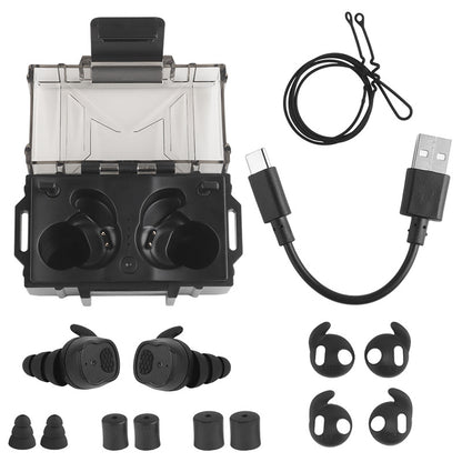 WOSPORT Tactical Bluetooth Earplugs Bluetooth 5.3 Connection Electronic Pickup Noise Reduction In-Ear Protection Earplugs