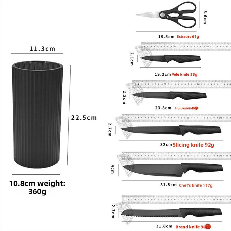 Kitchen household knife set of seven