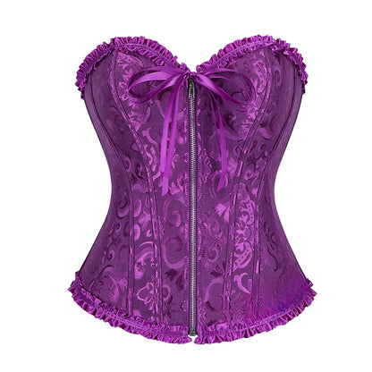 Zipper shaping garment