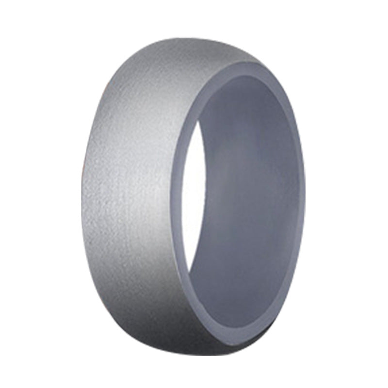 Wide Flat Silicone Sports Ring