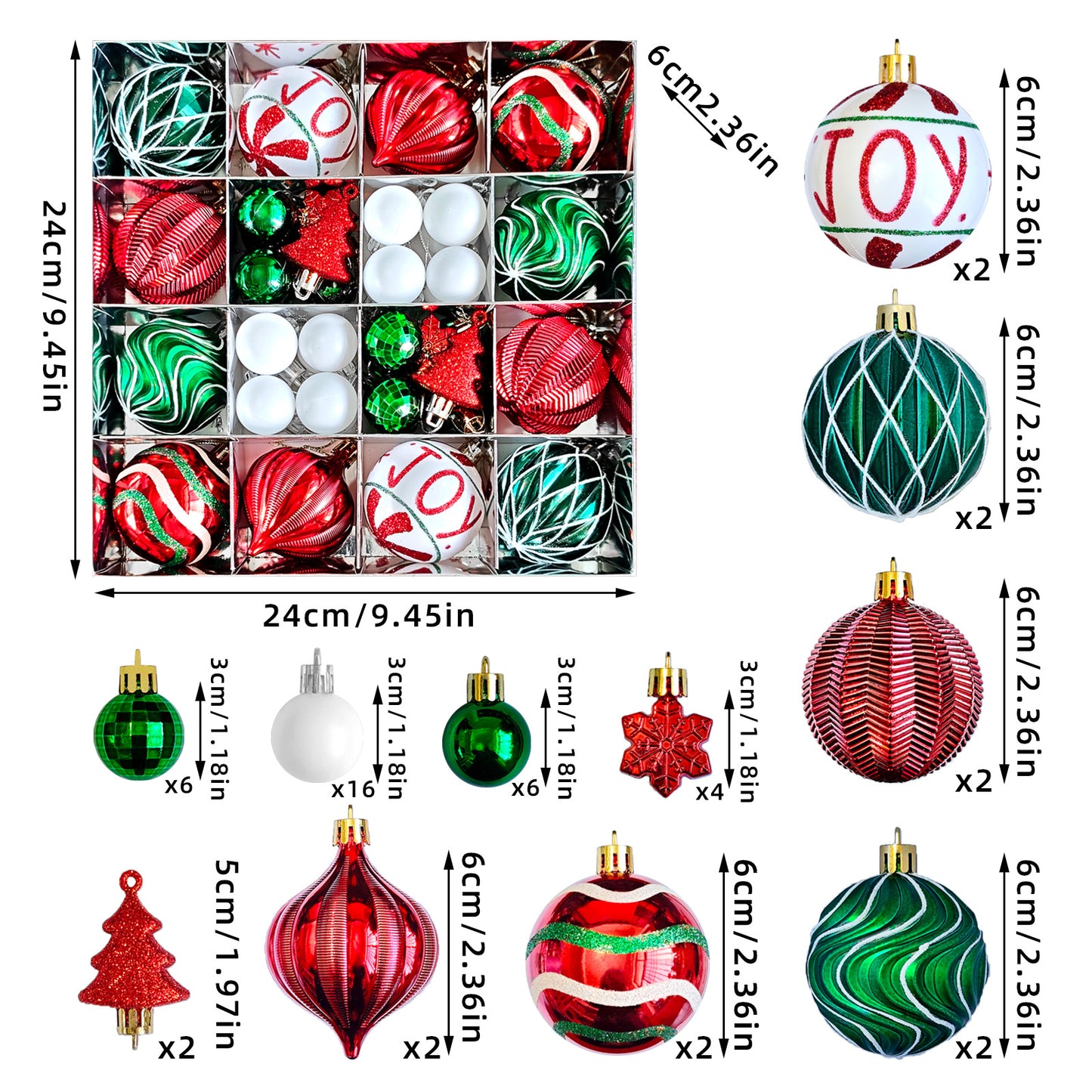 Spherical Christmas decorations Christmas tree