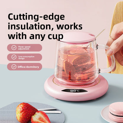 Constant temperature heating cup mat