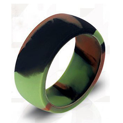 Wide Flat Silicone Sports Ring