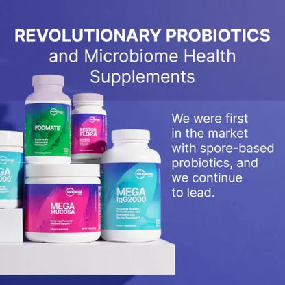 Microbiome Labs MegaSporeBiotic Probiotics for Digestive Health – Mens & Womens Probiotic Nutritional Supplements with Spore