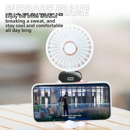 Mini portable foldable rechargeable fan
