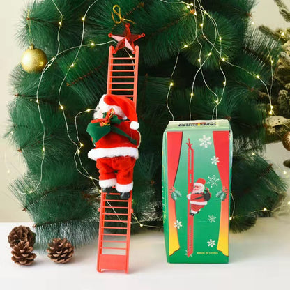 Christmas Decoration Electric Ladder Santa