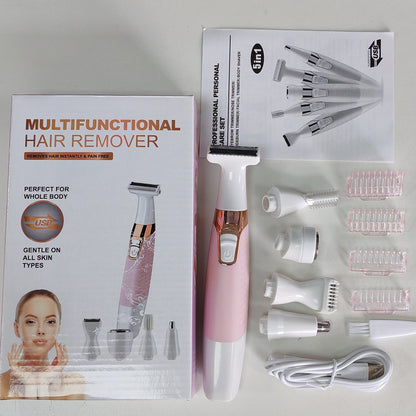 Dual-purpose dry and wet hair removal device