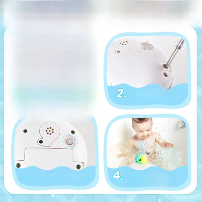 Electric water spouting whale toy