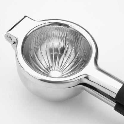 Stainless Steel Silicone Handle Manual Lemon Press Fruit Juicer