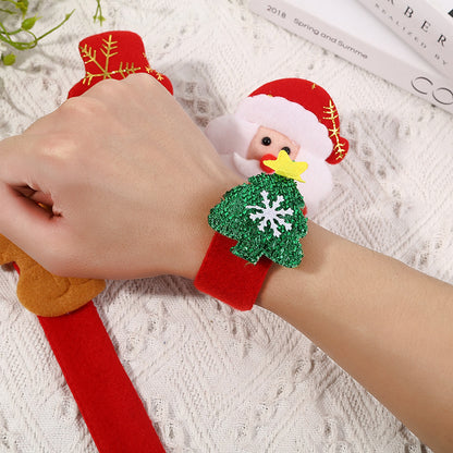 Christmas Plush Snap Bracelet for Kids
