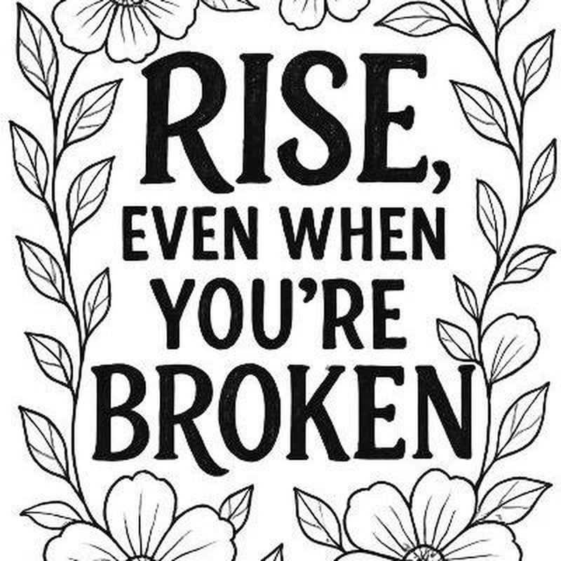 Kinsey Weatherby’S “Even Broken Crayons Still Color” a Scripture Based Coloring Book for Healing Faith with 100 Uplifting Pages Encouraging Scriptures & Quotes Beautiful Floral Designs