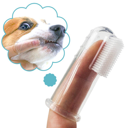 Pet finger toothbrush
